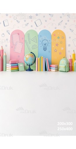 Tło fotograficzne „Pastelowa strefa nauki i kreatywności” | 4186